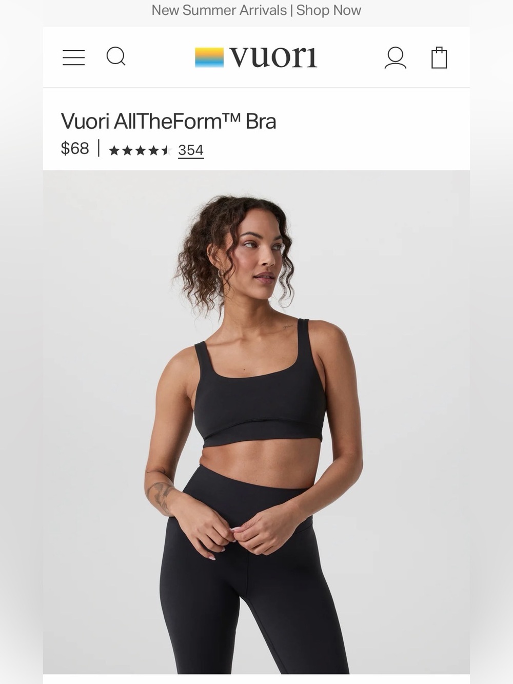 NWT Vuori AllTheForm bra 🔥